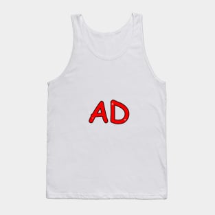 AD name. Personalized gift for birthday your friend. Tank Top